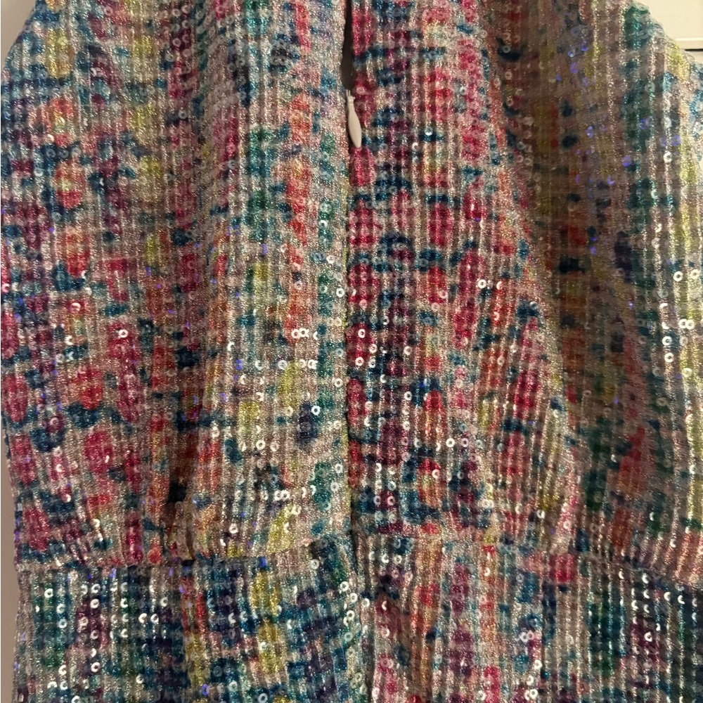 SAYLOR Multicolor Sequin Halter dress - Picture 4 of 4